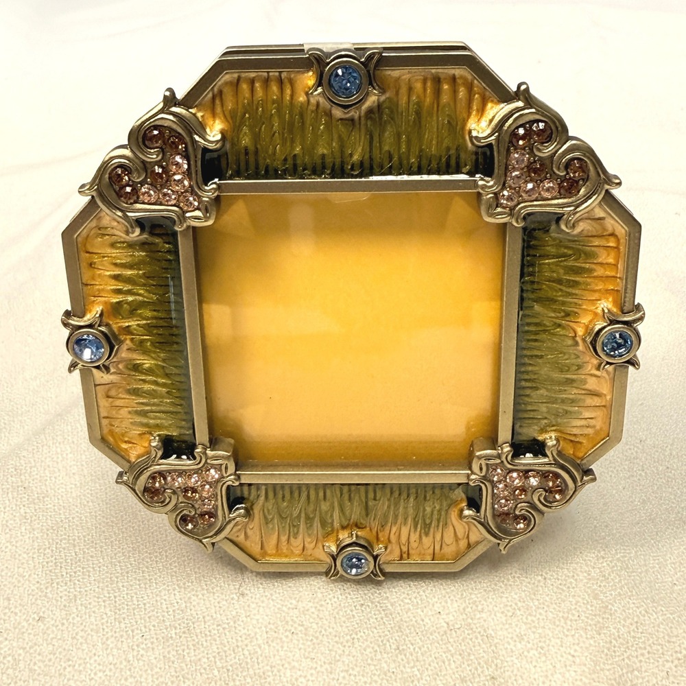 Jay Strongwater Octagonal Swarovski Picture Frame - Brand New in Box